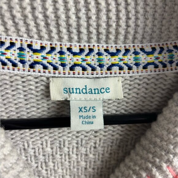 Sundance floral embroidered cardigan sweater sz S - Picture 3 of 4